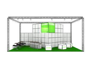 Messestand Cube