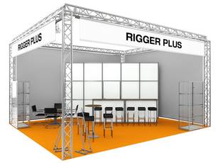 Messestand Rigger Plus
